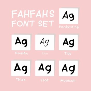 FAHFAHS | ALL FONTS (set)