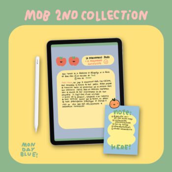 MONDAYBLUECLUB GOODNOTES SET (cuteness) planner memo sticker