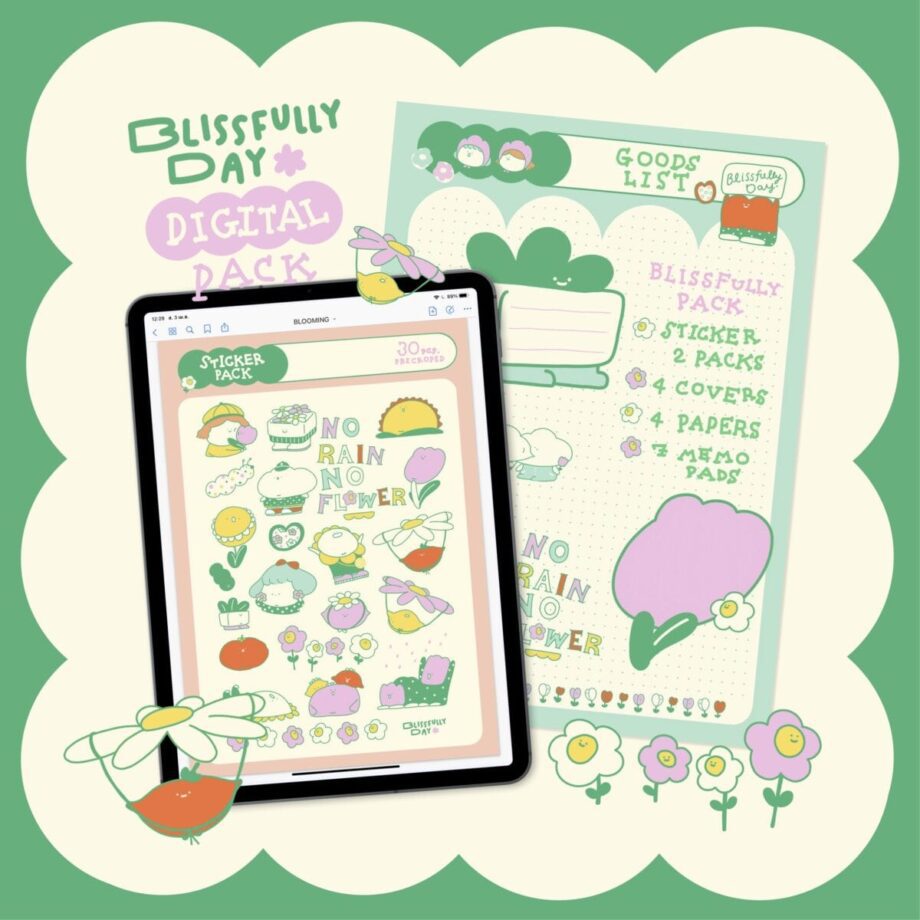 BLISSFULLY.DAY | GOODNOTES DIGITAL PACK (BLOOMING)