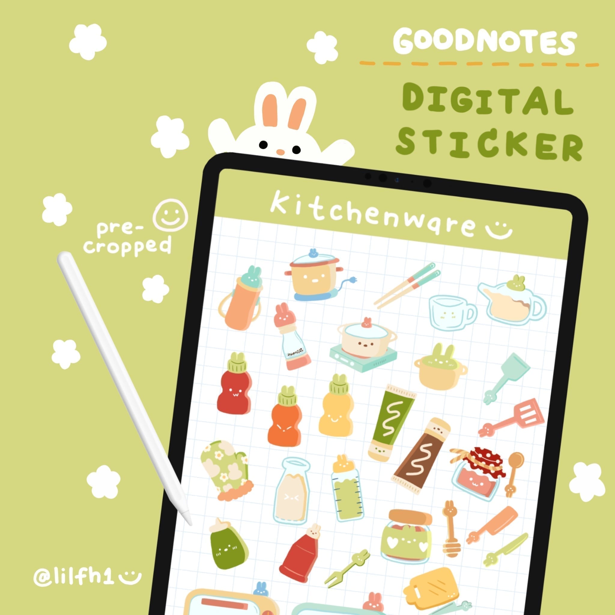 LILFH1 GOODNOTES DIGITAL STICKER (Kitchenware)