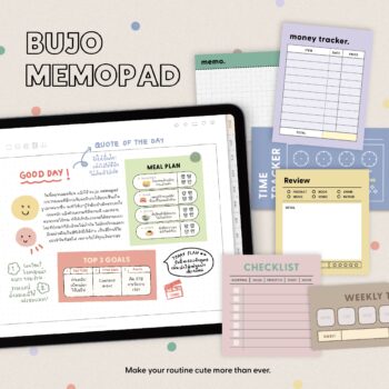 planners แพลนเนอร์ goodnote template 2026 digital planner: THE BUTTER AND SCOTCH: Bujo Memopad: cover