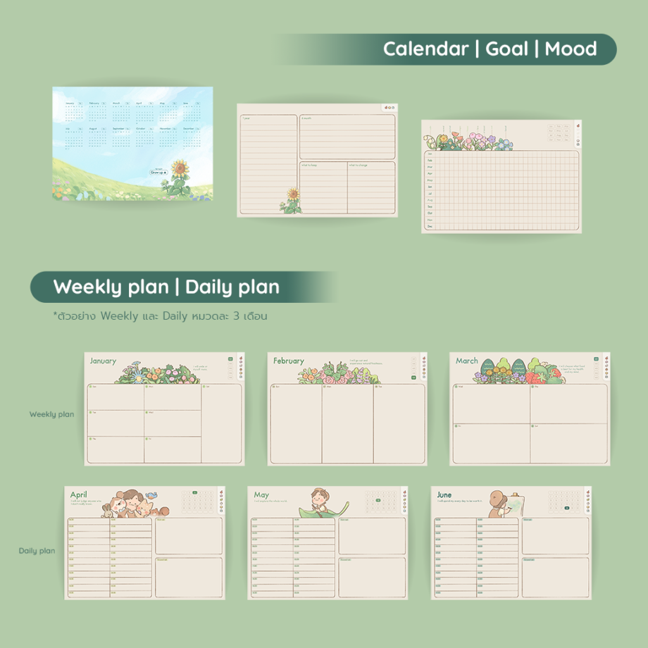 weekly planner digital planner goodnotes แพลนเนอร์ hyperlink - LONGHON digital planner 2023 (I’ll be a better person)