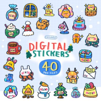 สติ๊กเกอร์ sticker goodnote png - IXLOGO digital sticker (i love christmas)