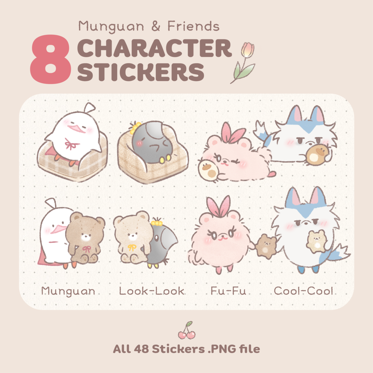 สติ๊กเกอร์ sticker goodnote png - KUROSOPHIA digital sticker (little room) ตัวอย่าง