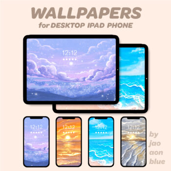 เดสก์ท็อป wallpaper วอลเปเปอร์คอม แต่งหน้า desktop mac พื้นหลังสวยๆ - JAOAONBLUE digital wallpaper (bright view)