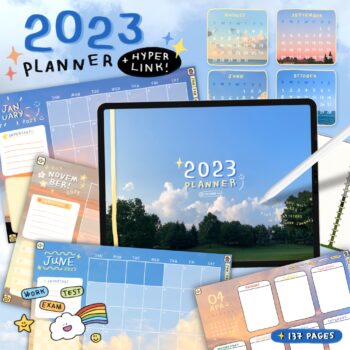 แพลนเนอร์ planner hyperlink - IXLOGO digital planner 2023
