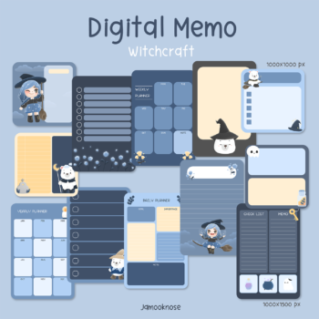 สมุดโน๊ต กระดาษโน๊ต png memopad memo pad digital notebook - JAMOOKNOSE digital memo (witchcraft)