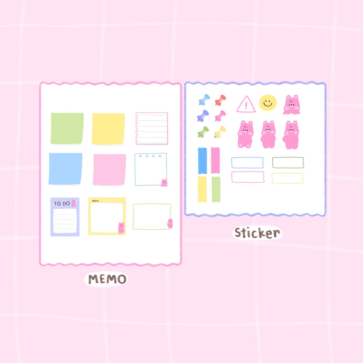 digital stickers สติ๊กเกอร์ png สติ๊กเกอร์ goodnote - MINEBXRRY digital pack (pastel)