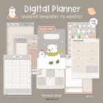 digital planner goodnotes แพลนเนอร์ - JAMOOKNOSE digital planner (minimal bear)
