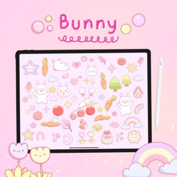 สติ๊กเกอร์ sticker goodnote png - SKYBLUE.MTN Digital sticker (Bunny)