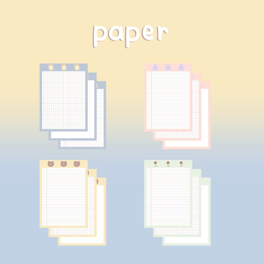 สมุดโน๊ต กระดาษโน๊ต png memopad memo pad digital notebook - MINEBXRRY digital pack (good vibes)