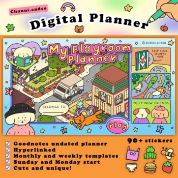 แพลนเนอร์ planner hyperlink - CHONNI.ANDCO digital planner (my playroom)