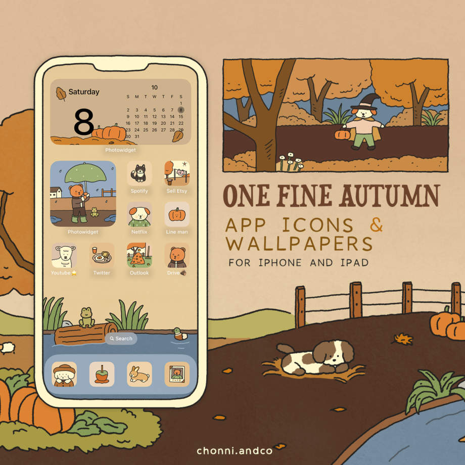 ไอคอนโทรศัพท์ png พื้นหลังสวยๆ icon wallpaper iphone - CHONNI.ANDCO app icons and wallpapers (One fine autumn)