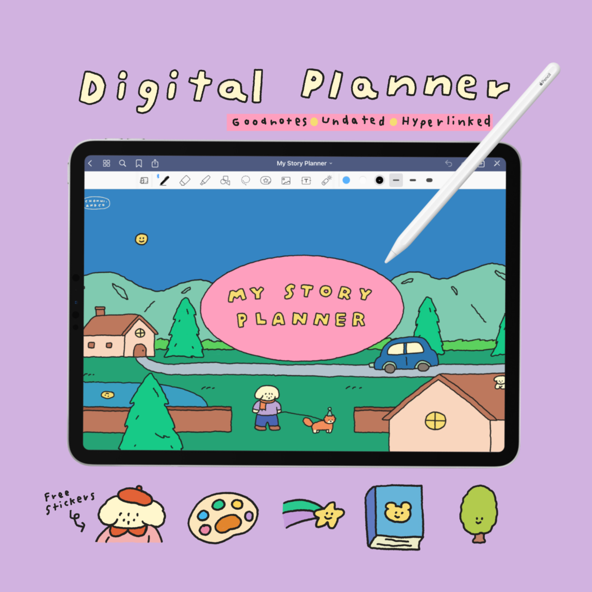 แพลนเนอร์ planner hyperlink - CHONNI.ANDCO digital planner (my story)