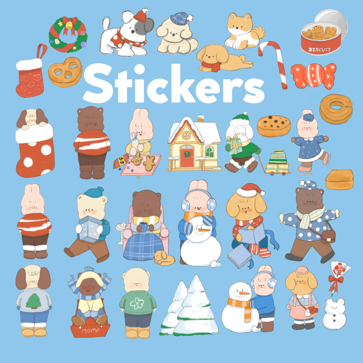 digital stickers สติ๊กเกอร์ png สติ๊กเกอร์ goodnote - MAYFIELD digital pack (winter wonderland)