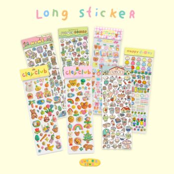 สติ๊กเกอร์ติดตกแต่ง sticker: BUTTERCLUB long sticker Preview Cover