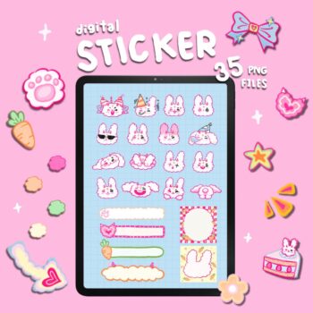 สติ๊กเกอร์ goodnotes png digital sticker: SILIN bpuk bpui Cover