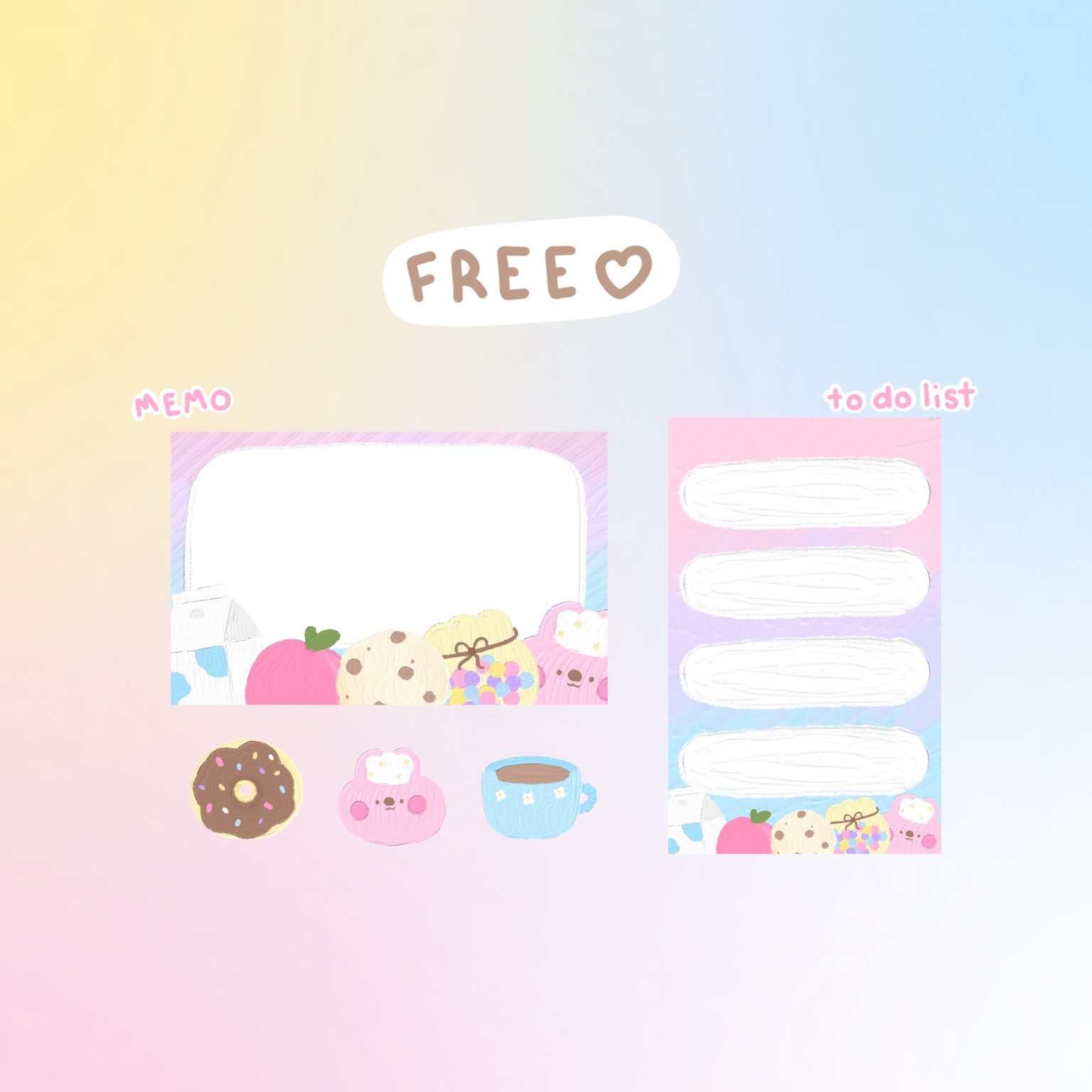 สติ๊กเกอร์ goodnotes png digital sticker: MINEBXRRY foodie Preview 1