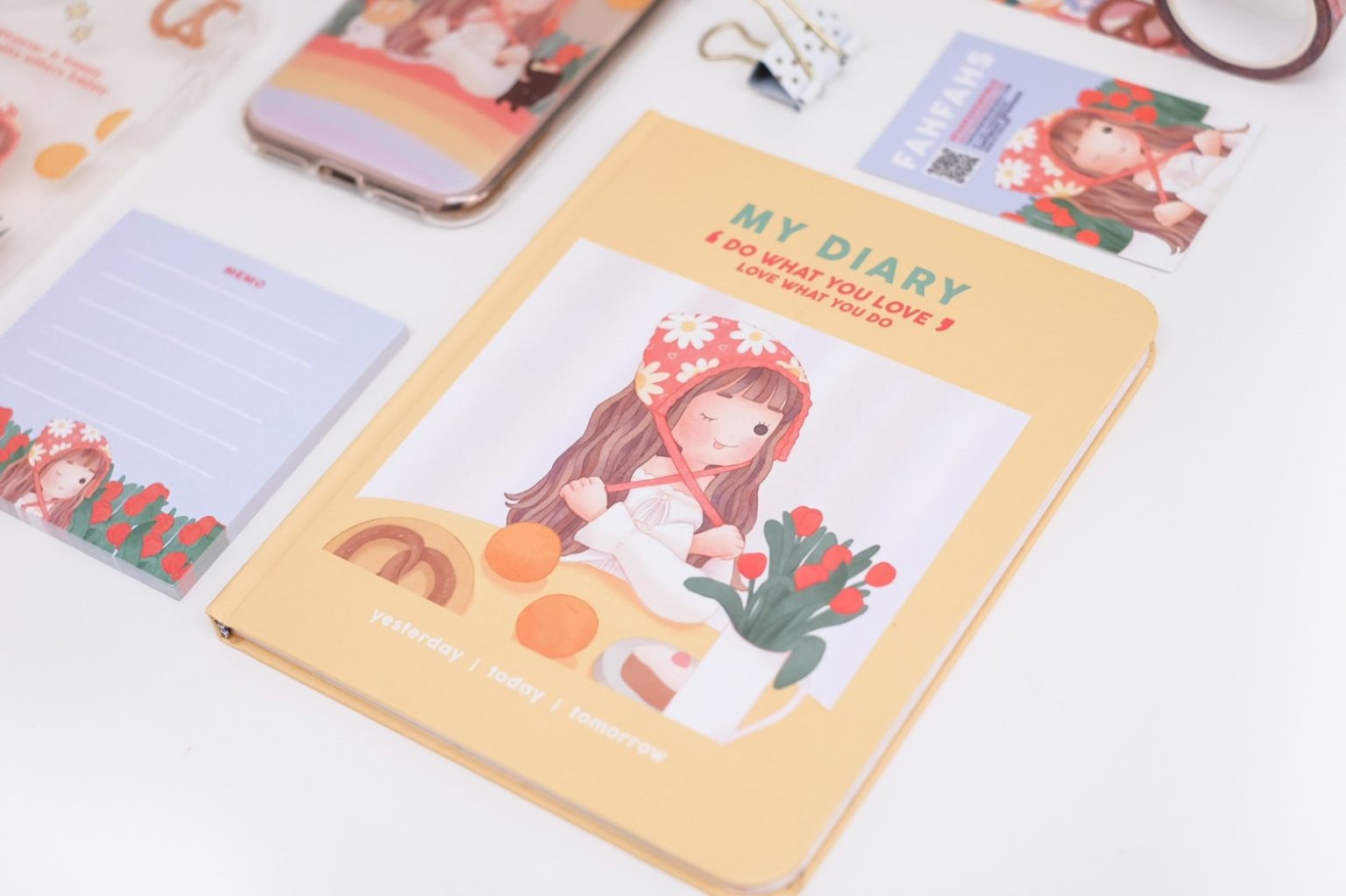 สมุดโน๊ต สมุดบันทึก notebook: FAHFAHS diary planner preview 3