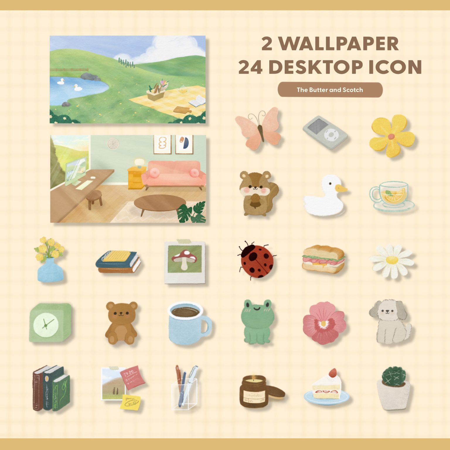 icon folder wallpaper mac pc: THE BUTTER AND SCOTCH comfort space Preview 2