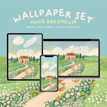 wallpaper laptop computer tablet ipad iphone: LALALHAUY Homie Bakehouse Cover