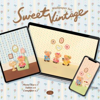 วอลเปเปอร์ไอโฟน wallpaper iphone ipad: LALALHAUY sweet vintage Cover