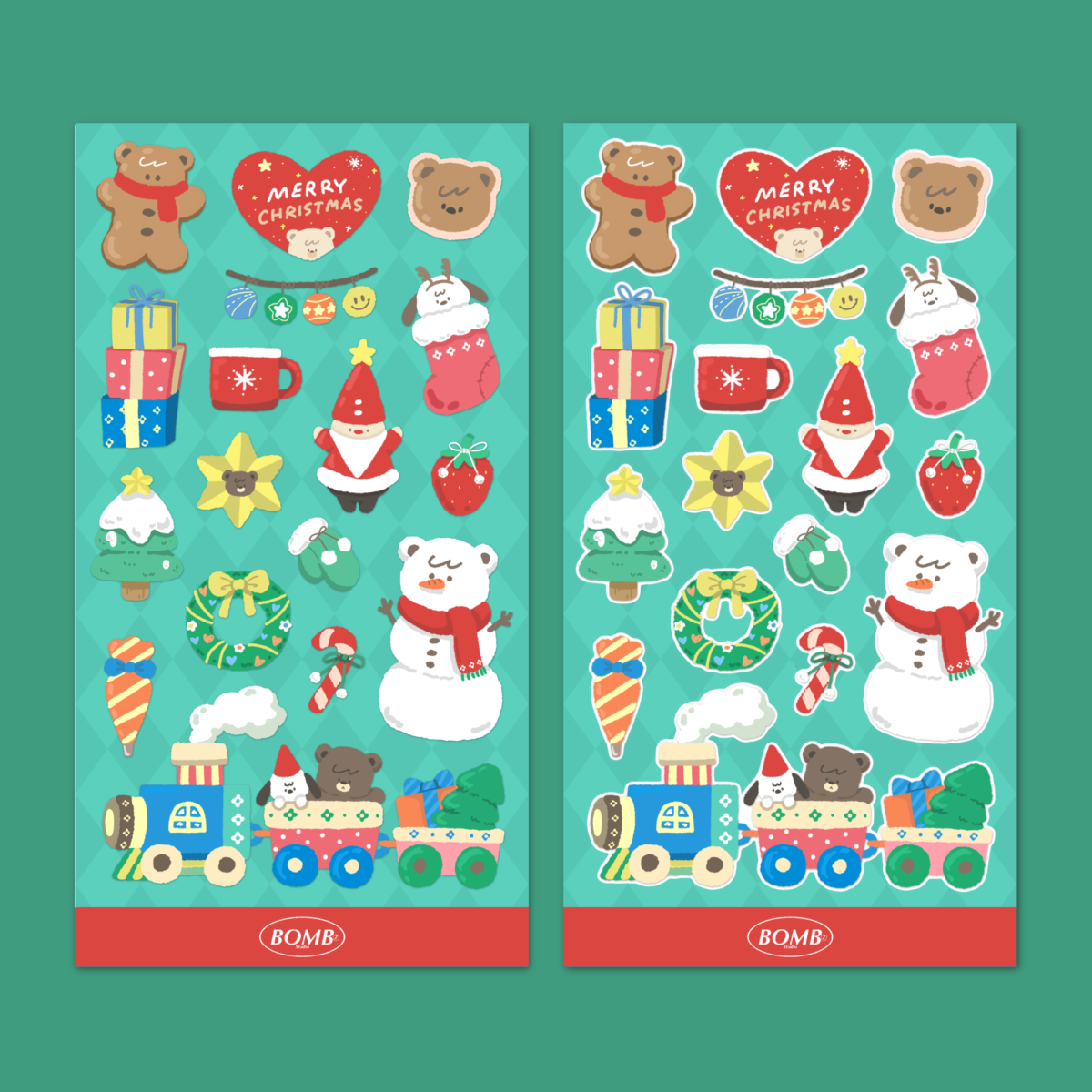 สติ๊กเกอร์ goodnotes png digital sticker: BOMBZSTUDIO bear bell Preview 1