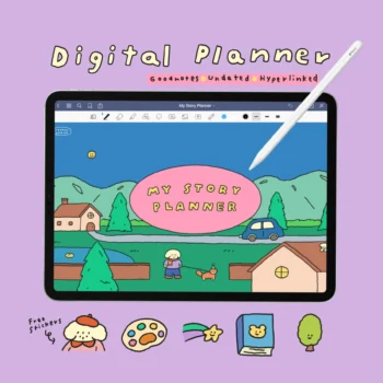 แพลนเนอร์ goodnote template 2024 digital planner: CHONNI.ANDCO my story Cover