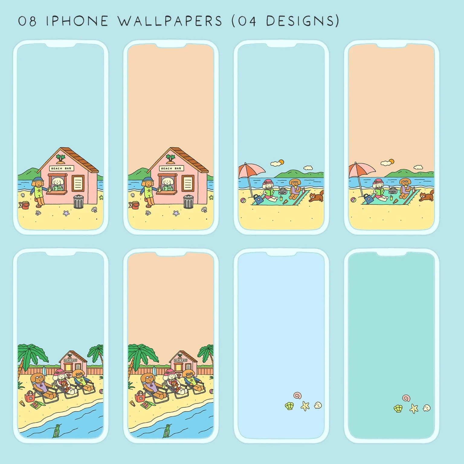 วอลเปเปอร์ไอโฟน wallpaper iphone ipad: CHONNI.ANDCO the summer beach club Preview