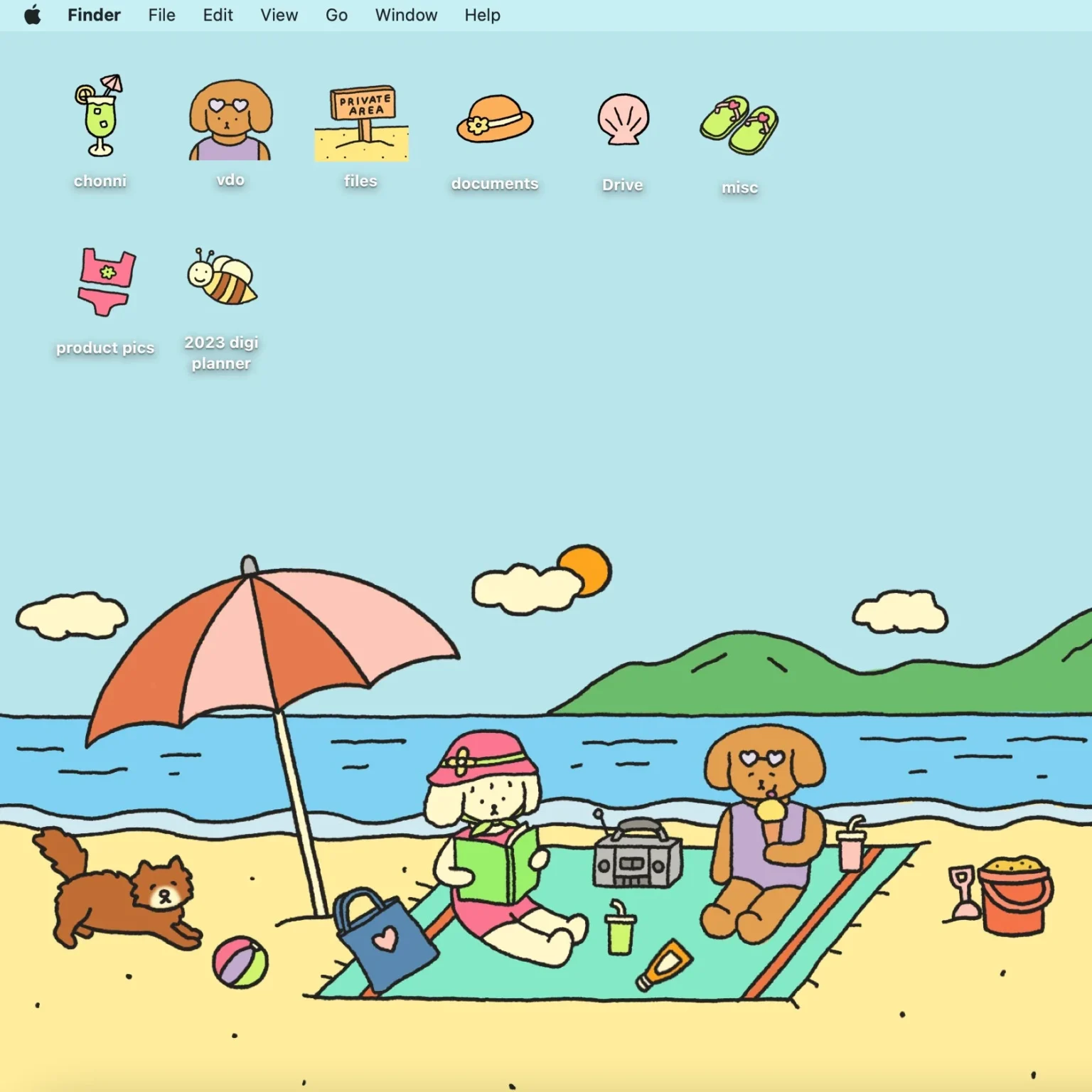 desktop pc mac icon folder wallpaper: CHONNI.ANDCO the summer beach club Preview 1