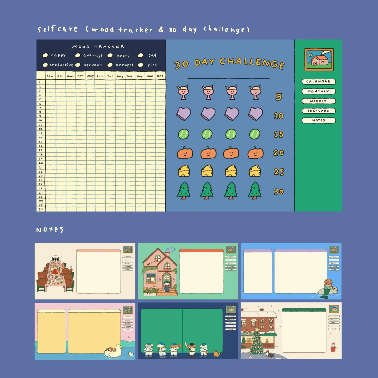 แพลนเนอร์ goodnote template 2024 digital planner: CHONNI.ANDCO my story Preview 4