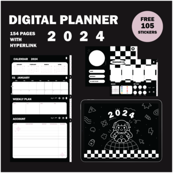 planners แพลนเนอร์ goodnote template 2024 digital planner: FORYORE goodnotes Cover