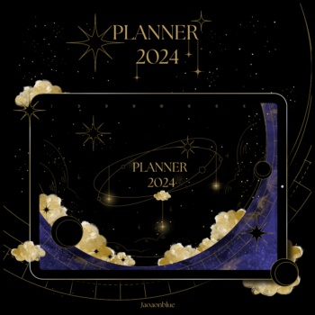 planners แพลนเนอร์ goodnote template 2024 digital planner: JAOAONBLUE Cover