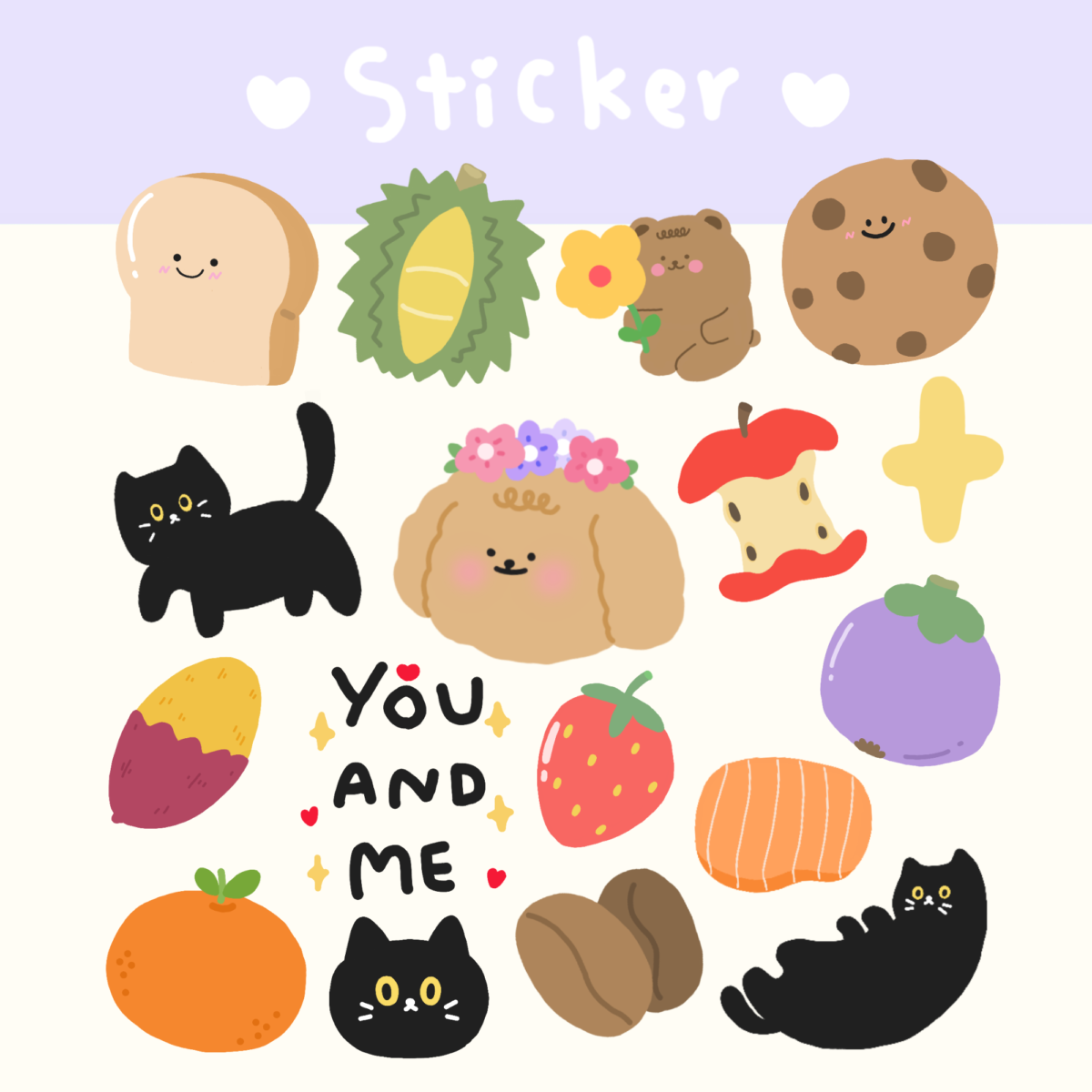 สติ๊กเกอร์ goodnotes png digital sticker CRAZYMAYMAY super duper cute Preview 2