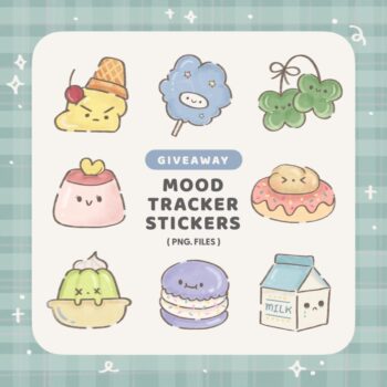 สติ๊กเกอร์ goodnotes png digital sticker: THE BUTTER AND SCOTCH Bakery Mood Cover แจกฟรี