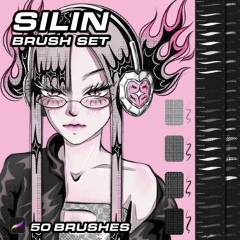 procreate brush บรัช procreate บรัชโปรครีเอท: SILIN Cover