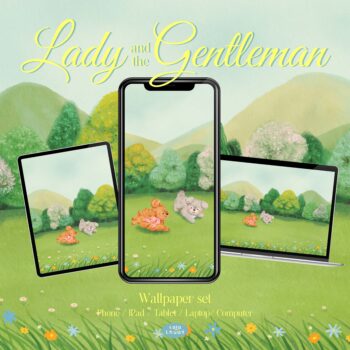 วอลเปเปอร์ไอโฟน ไอคอน วิดเจ็ต widget wallpaper iphone pc ipad: LALALHAUY Lady and the Gentleman Cover