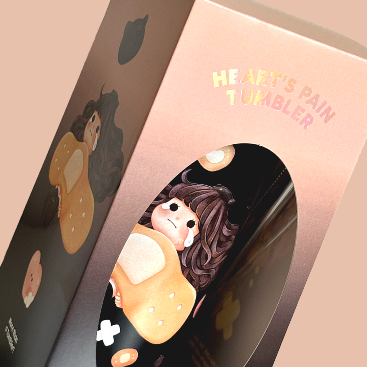 แก้วกาแฟ แก้วน้ำเก็บความเย็น แก้วเก็บความร้อน Tumbler: FAHFAHS hearts pain with box 02