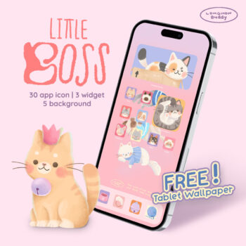 วอลเปเปอร์ไอโฟน ไอคอน วิดเจ็ต widget wallpaper iphone ipad: LONGHON app little boss Cover