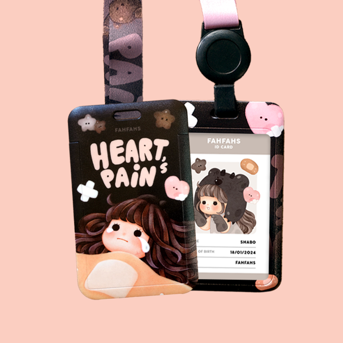 cardholder การ์ดโฮลเดอร์ สายคล้องบัตร: FAHFAHS Basement in your soul: Hearts pain Preview