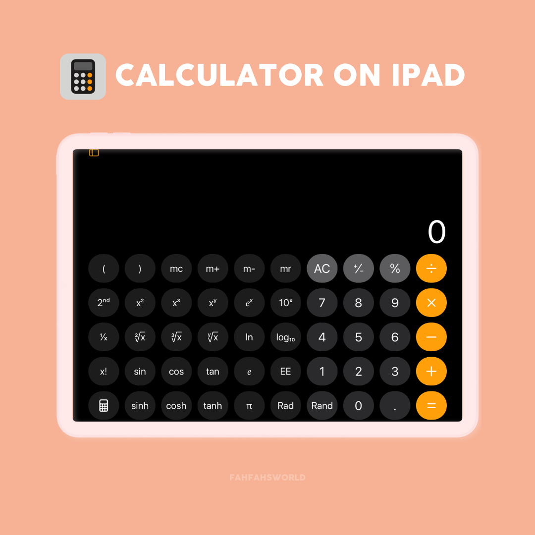 ios 18: calculator on ipad (after 14 year from the start)