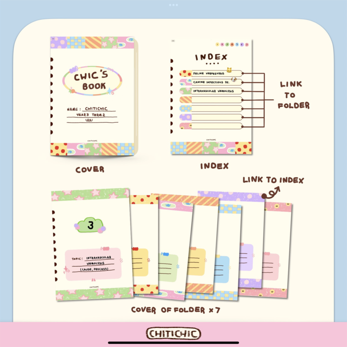 กระดาษโน๊ต memo pad notepad paper png digital notebook: CHITICHIC vol.4a Preview 3