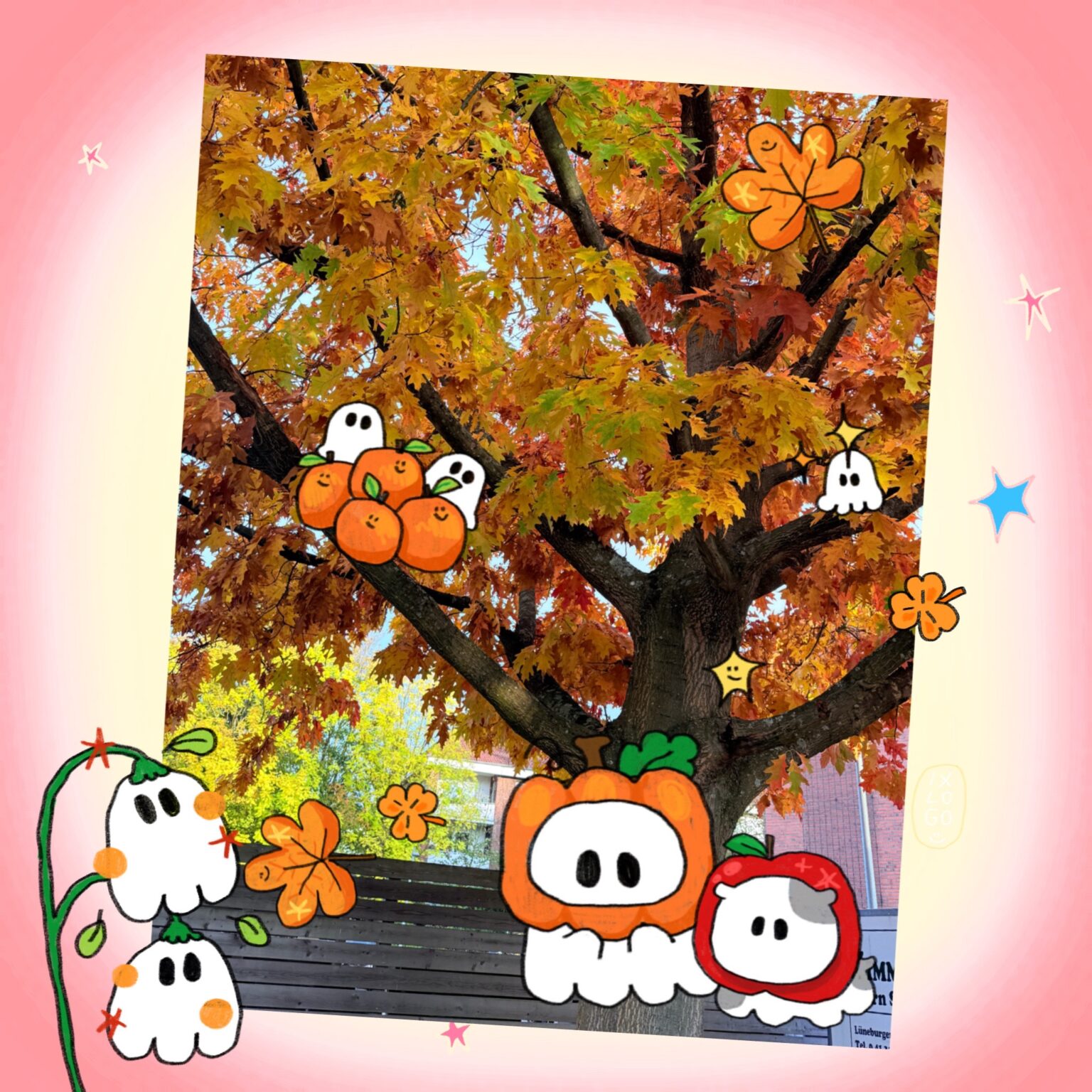 สติ๊กเกอร์ goodnotes png digital sticker: IXLOGO Halloween Cute Ghost preview 2