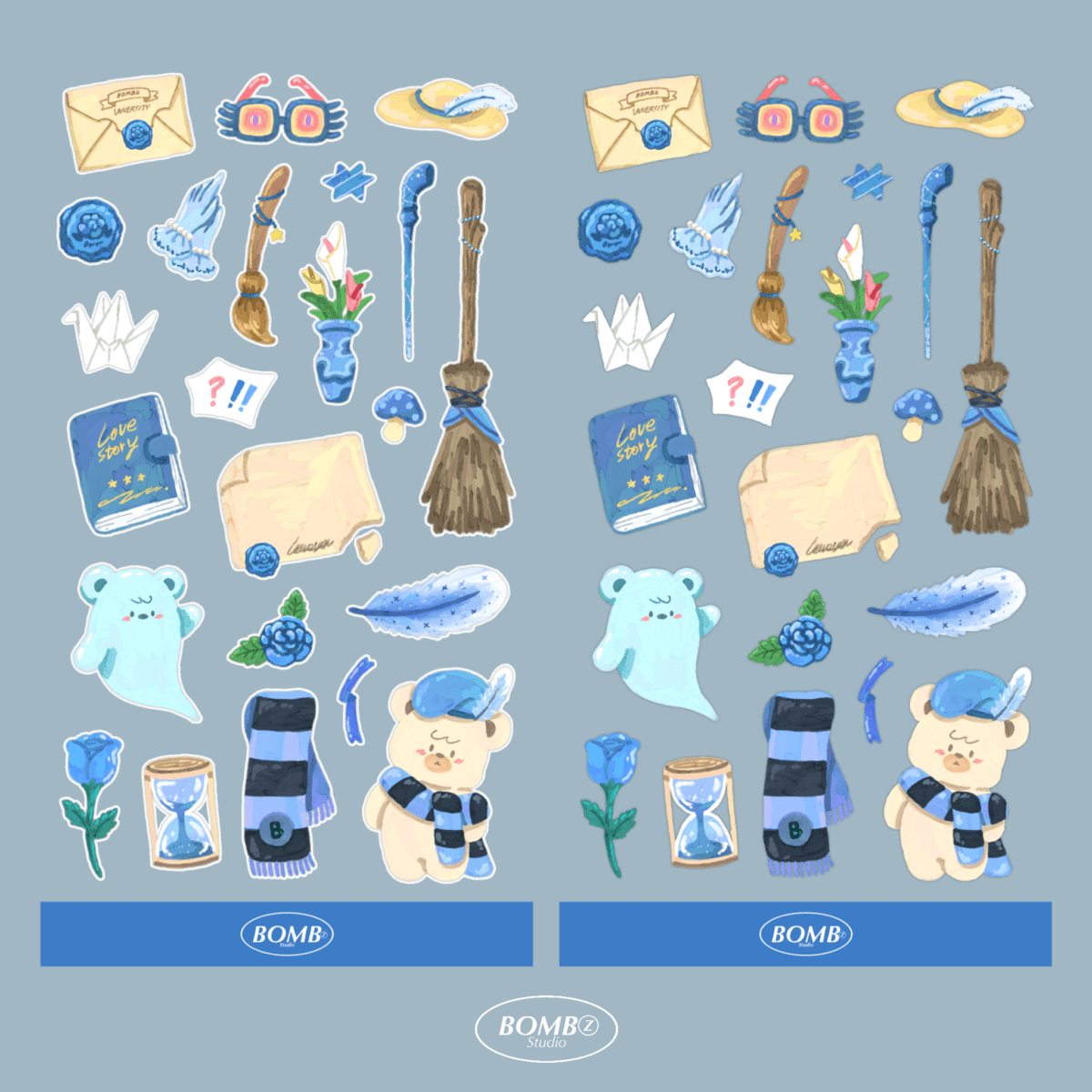 สติ๊กเกอร์ goodnotes png digital sticker: BOMBZSTUDIO Magic class: class B preview