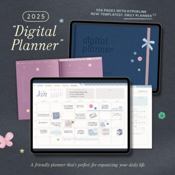 planners แพลนเนอร์ goodnote template 2025 digital planner: THE BUTTER AND SCOTCH Cover