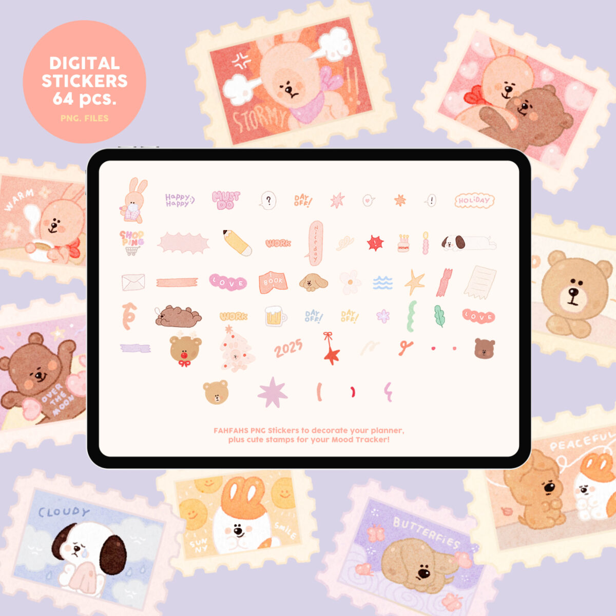 planners แพลนเนอร์ goodnote template 2025 digital planner: FAHFAHS 2025: preview sticker 2