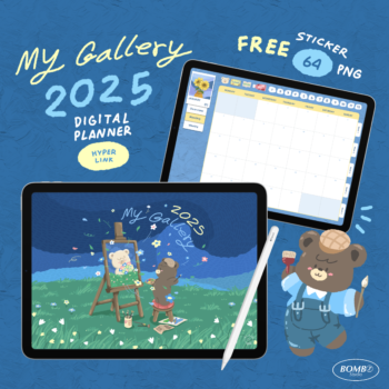 planners แพลนเนอร์ goodnote template 2025 digital planner: BOMBZSTUDIO My Gallery Cover