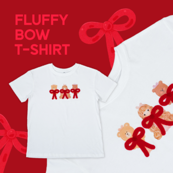 FAHFAHS | Fluffy Bow  T-Shirt  (PRE-ORDER)