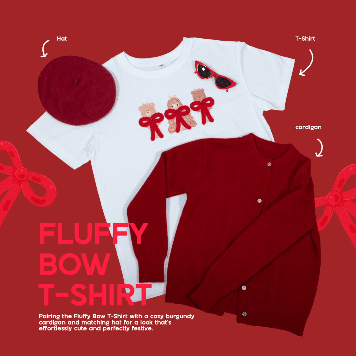 เสื้อยืด oversize เสื้อโอเวอร์ไซส์ t-shirt: FAHFAHS: Fluffy Bow Match Preview 4