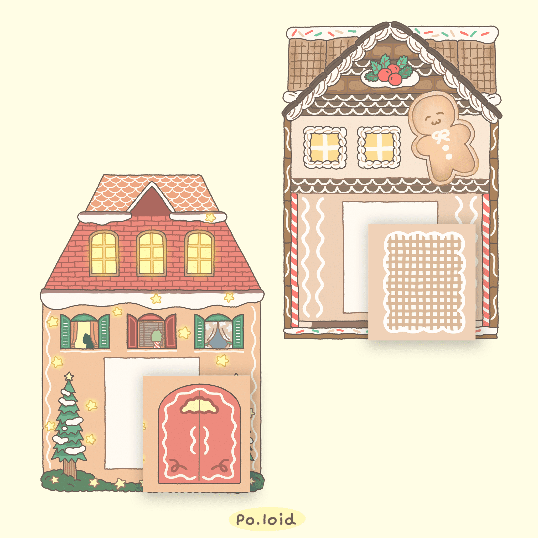 สติ๊กเกอร์ goodnotes png digital sticker: PO.LOID Festive winter Preview 3